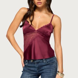 Julliet Lacey Satin Effect Top