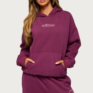 Living Edikted Embroidered Hoodie