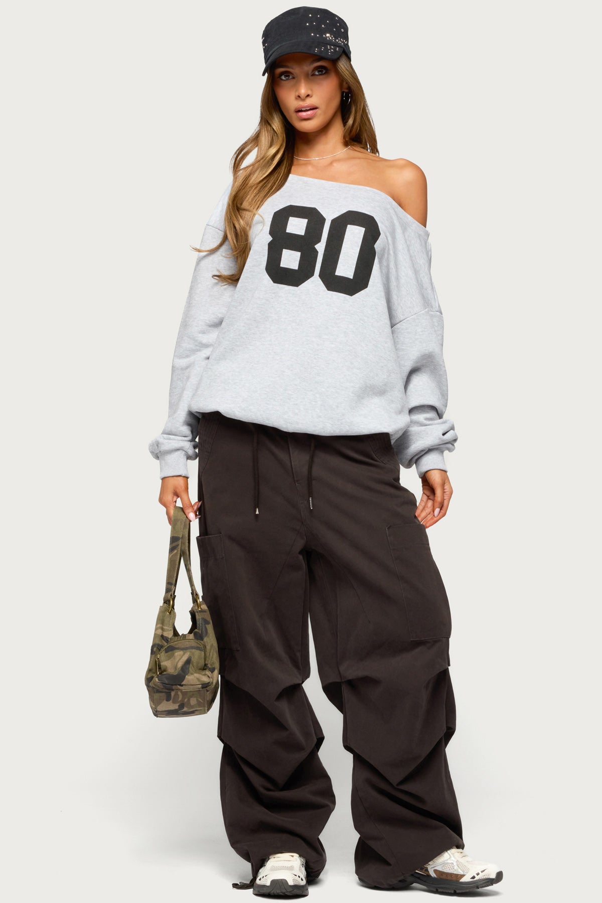 80 Girl Off Shoulder Sweatshirt - Image 2