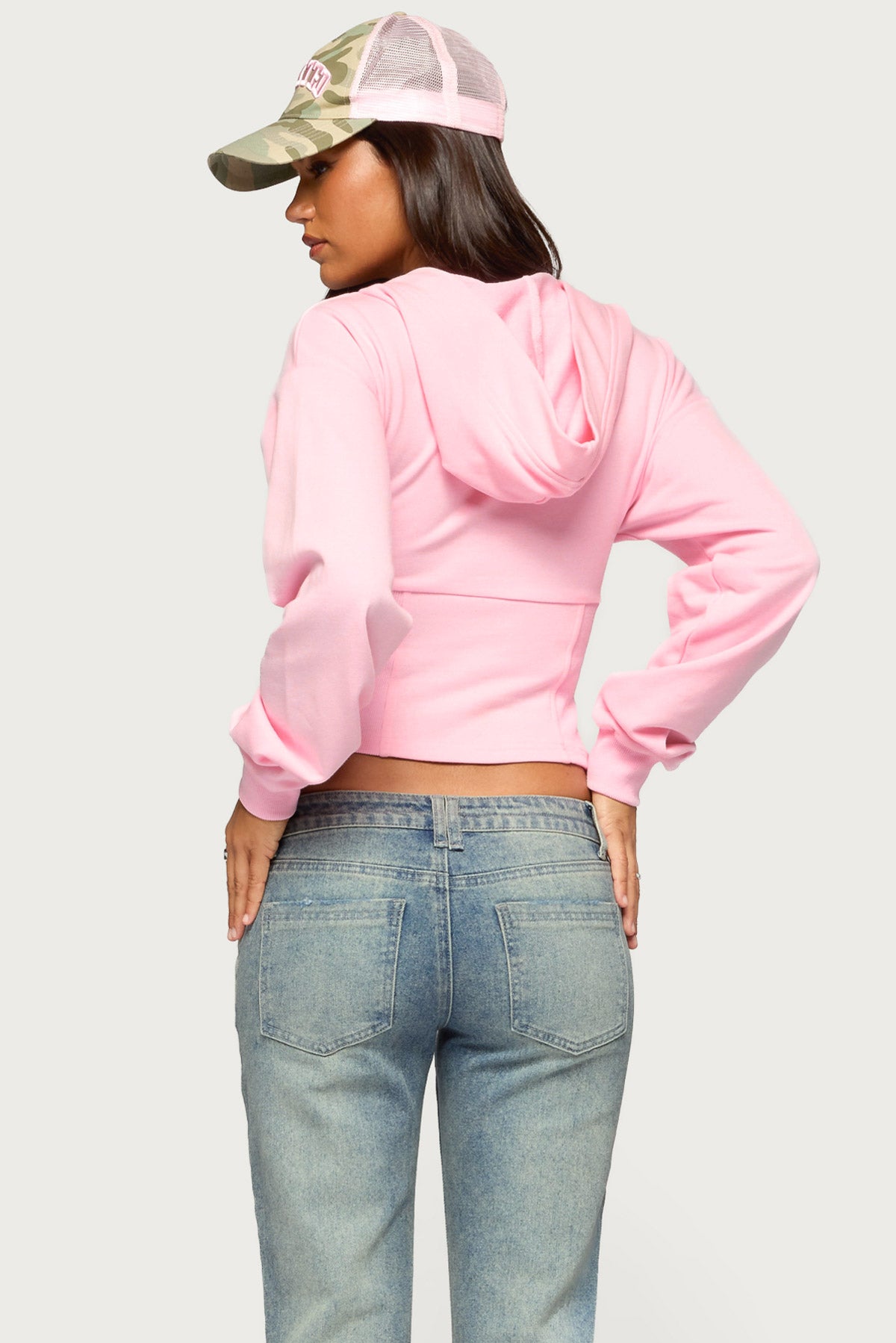 Fely Zip Up Hooded Top - Image 5