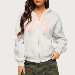 Edikted 76 Zip Up Hoodie