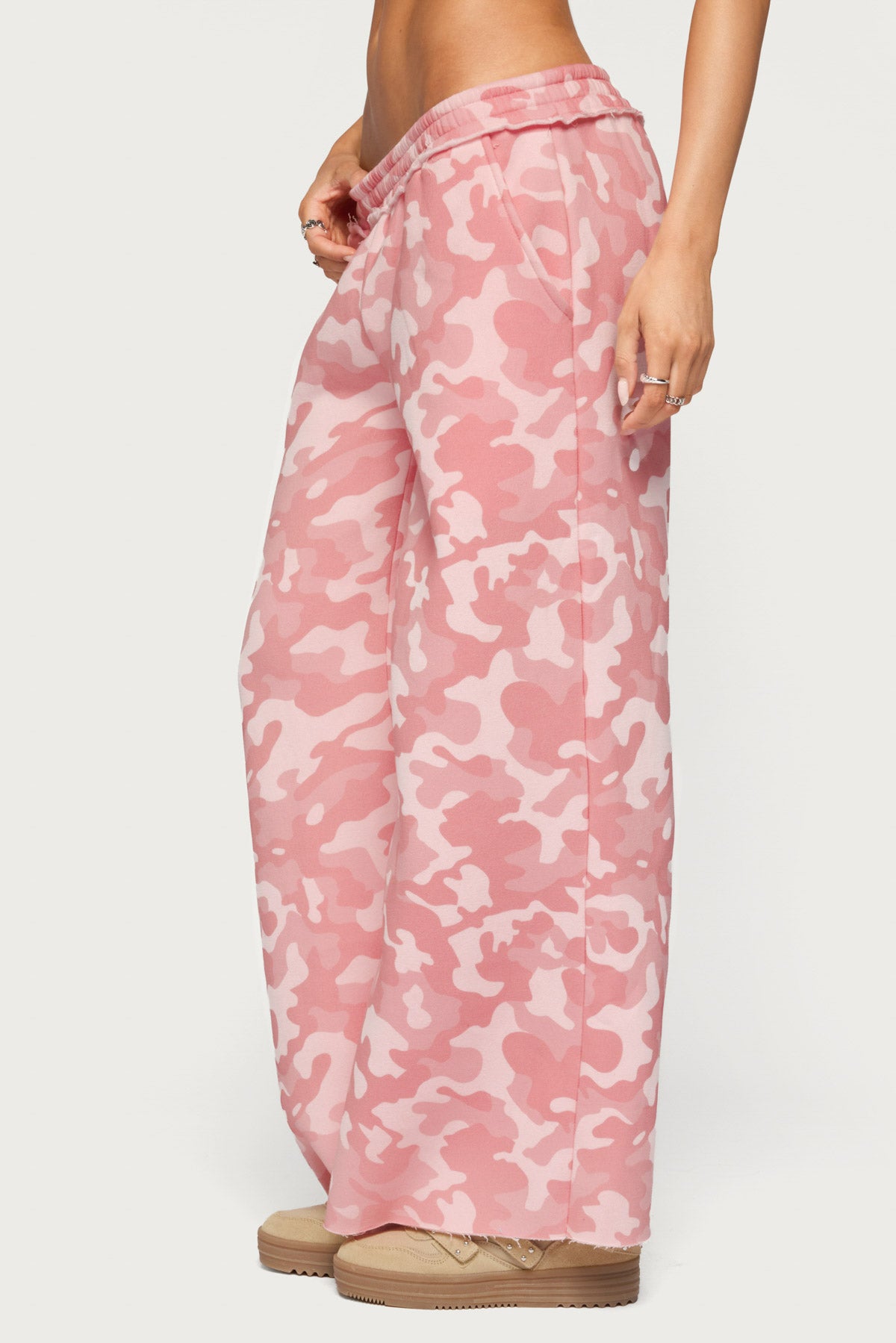 Adelyn Camo Wide Leg Sweatpants - Image 3