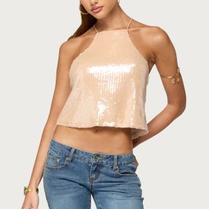 Dazz Sequin Top