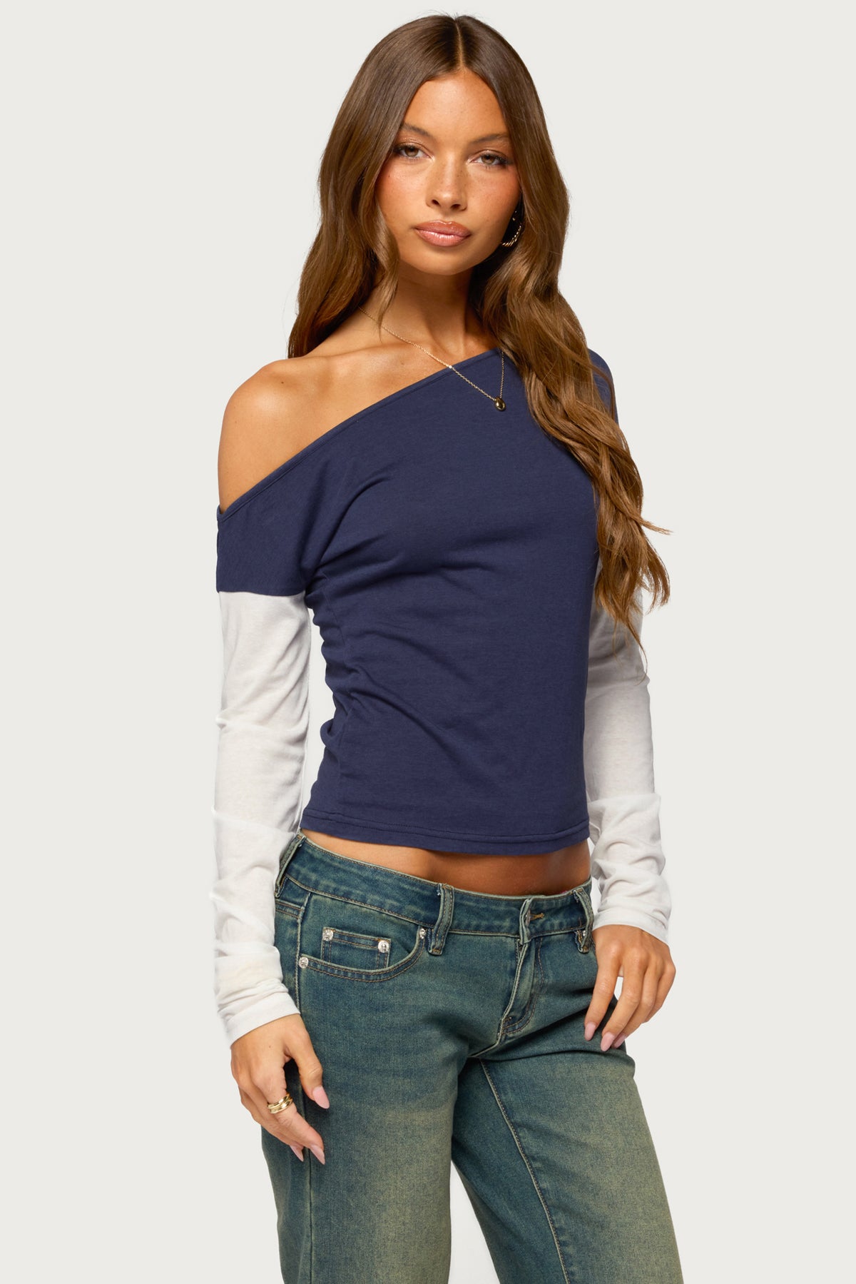 Maylee Off Shoulder Long Sleeve Top - Image 3