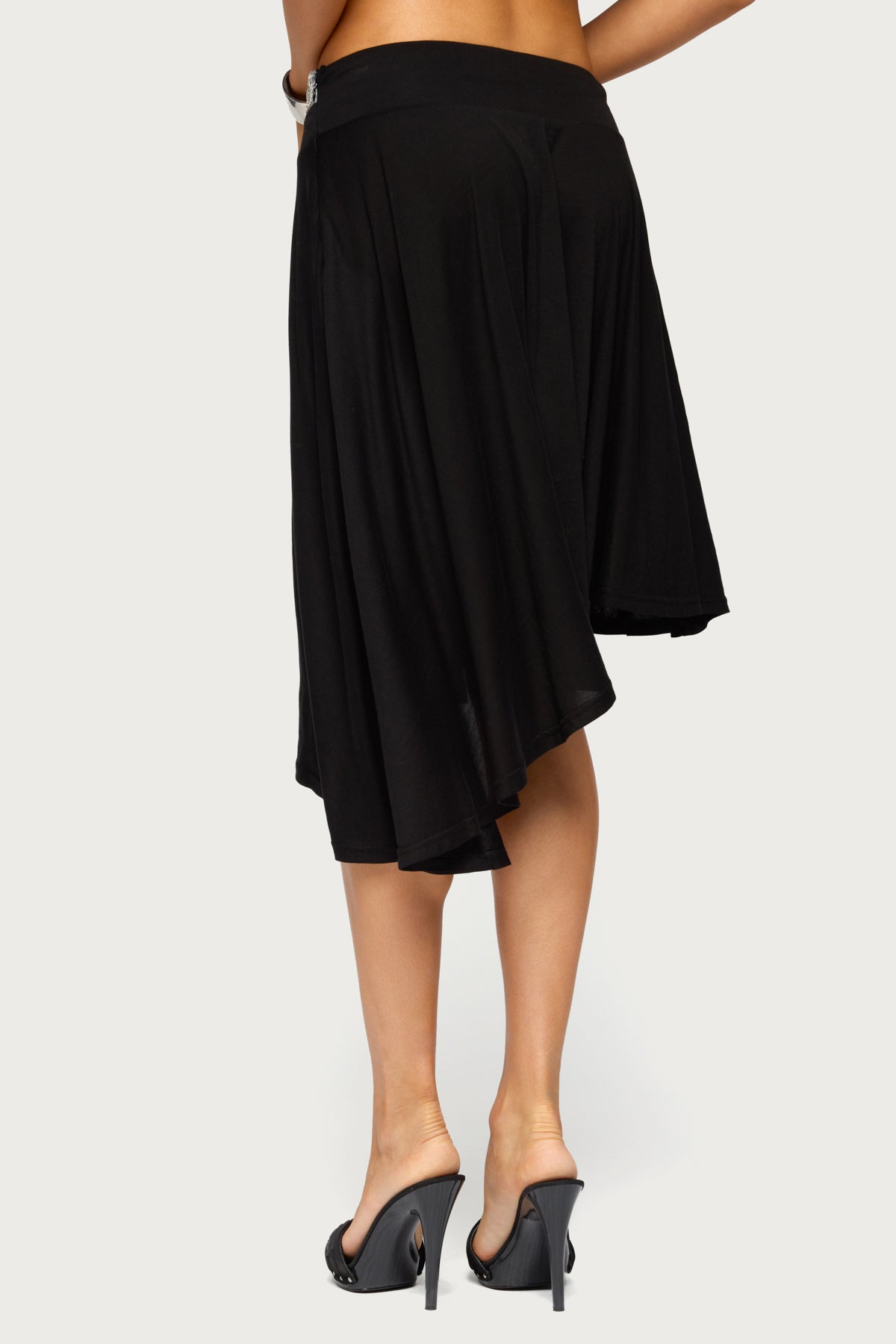 Dida Asymmetric Beaded Midi Skirt - Image 4