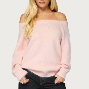 Hada Knit Off Shoulder Sweater