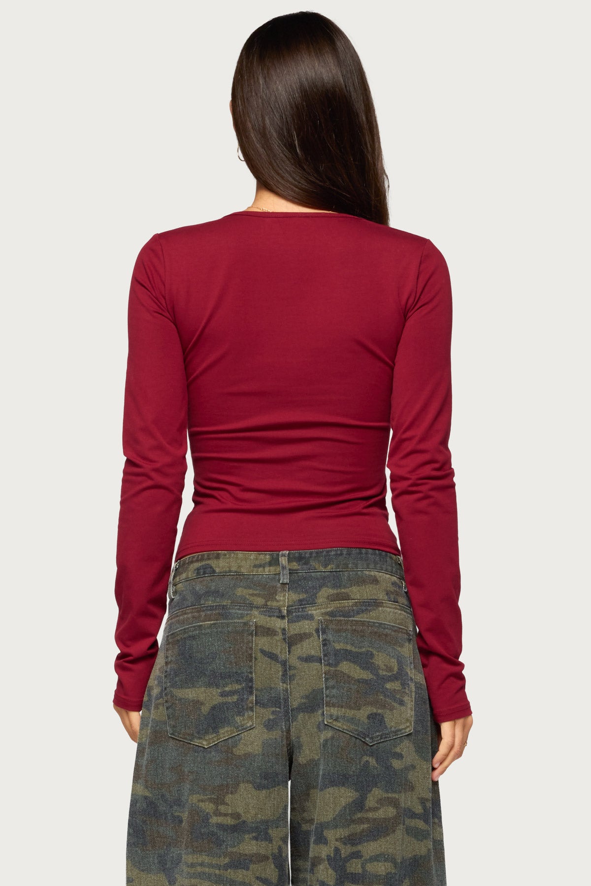 Suzie Scoop Neck Long Sleeve Top - Image 5