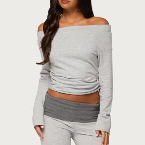 Sunnie Off Shoulder Ruched Top