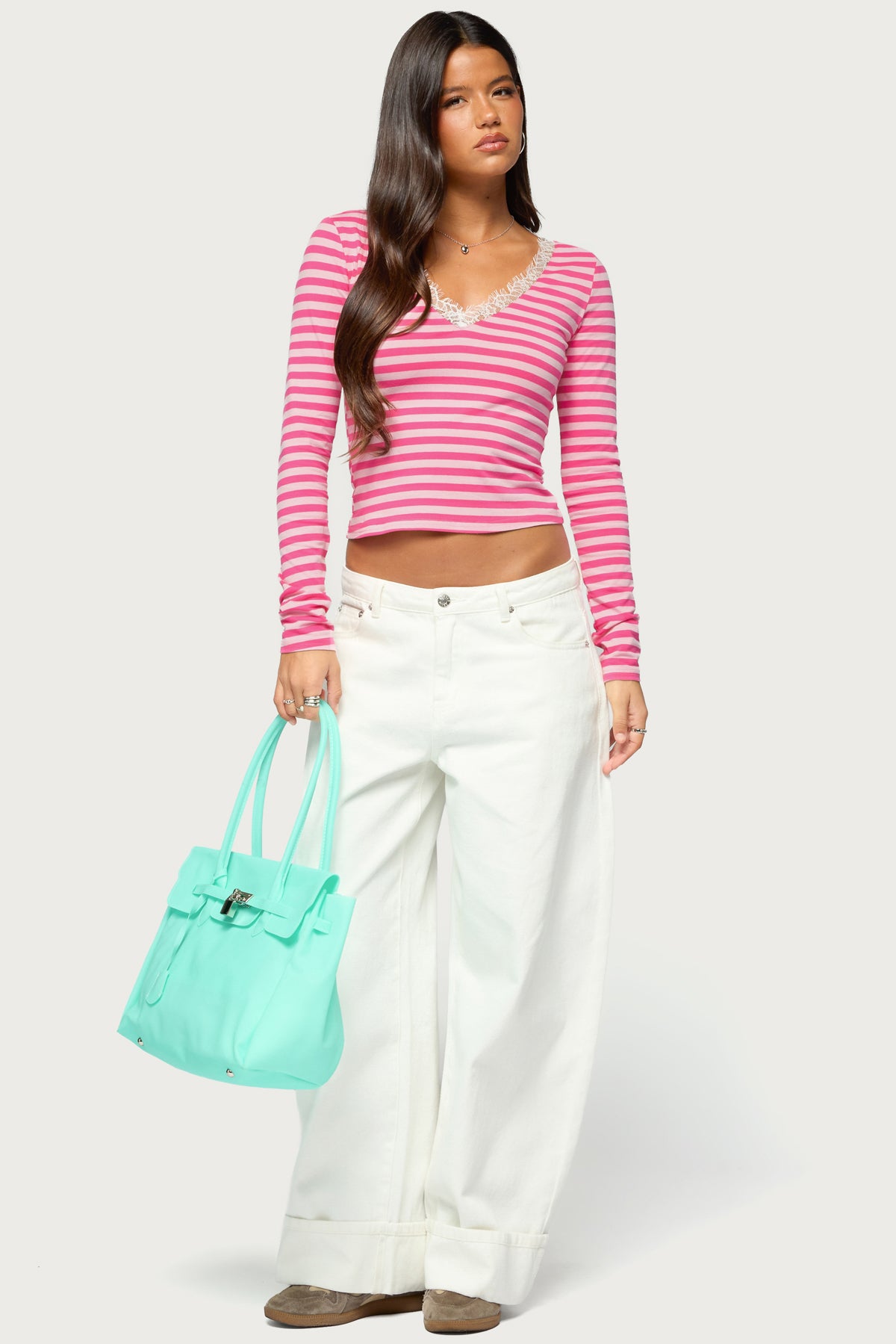 Michela Lacey Striped Top - Image 2