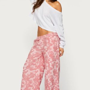 Adelyn Camo Wide Leg Sweatpants
