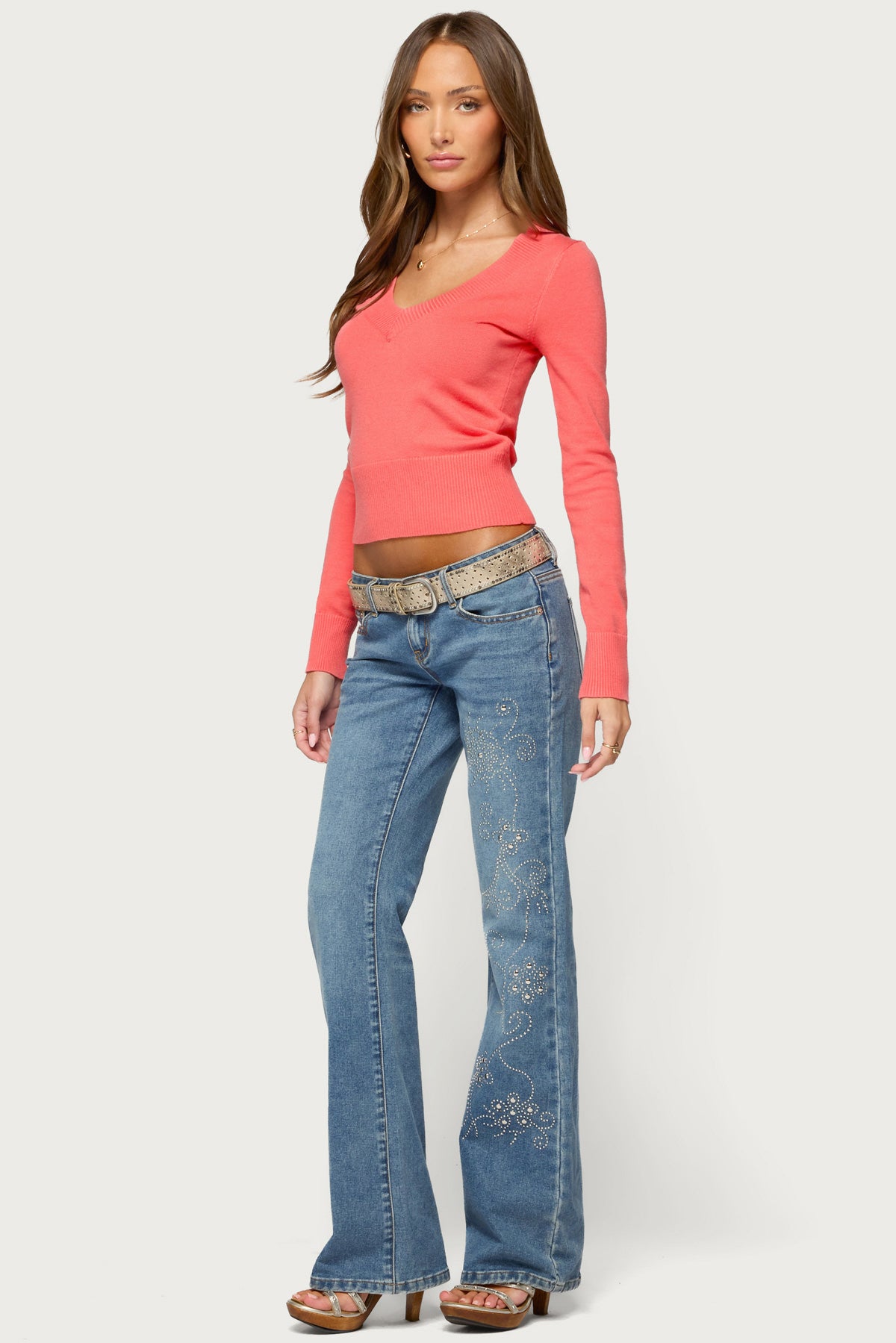 Feira V Neck Knit Sweater - Image 4