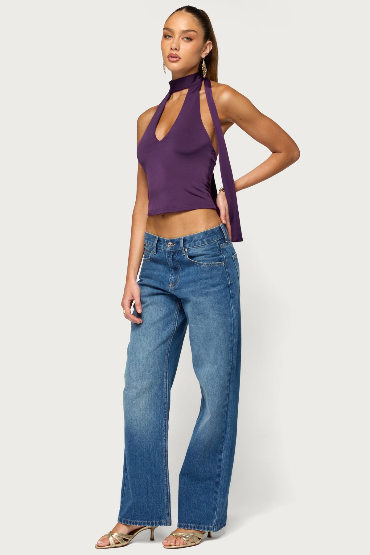 Tatyana Cut Out Halter Top - Image 4