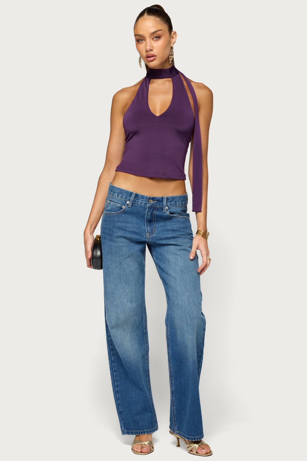 Tatyana Cut Out Halter Top - Image 2