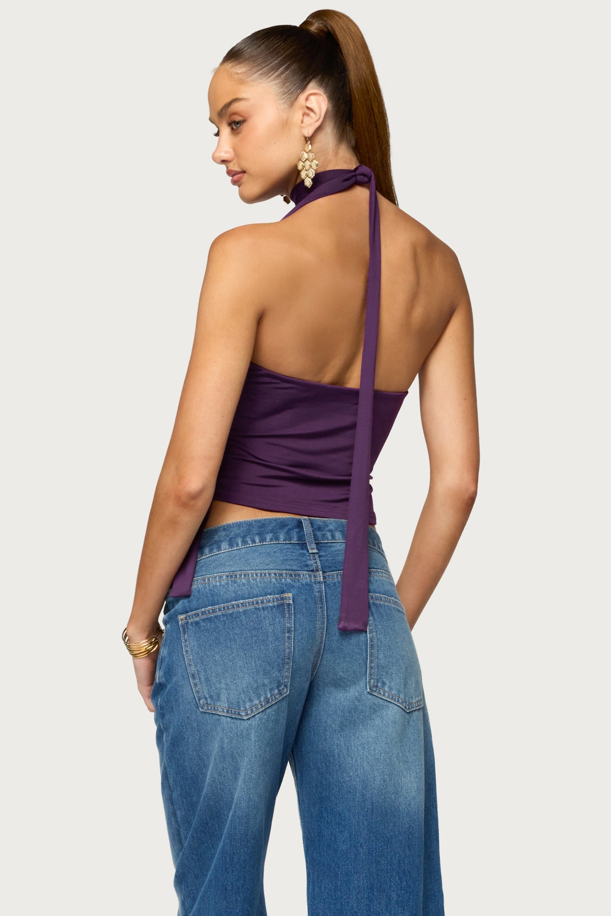 Tatyana Cut Out Halter Top - Image 5