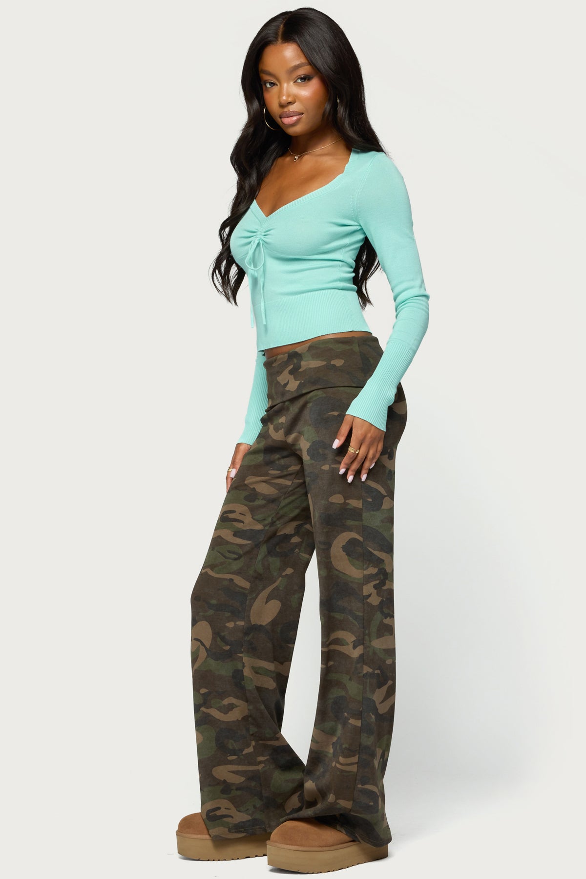 Phaye Drawstring Knit Sweater - Image 4