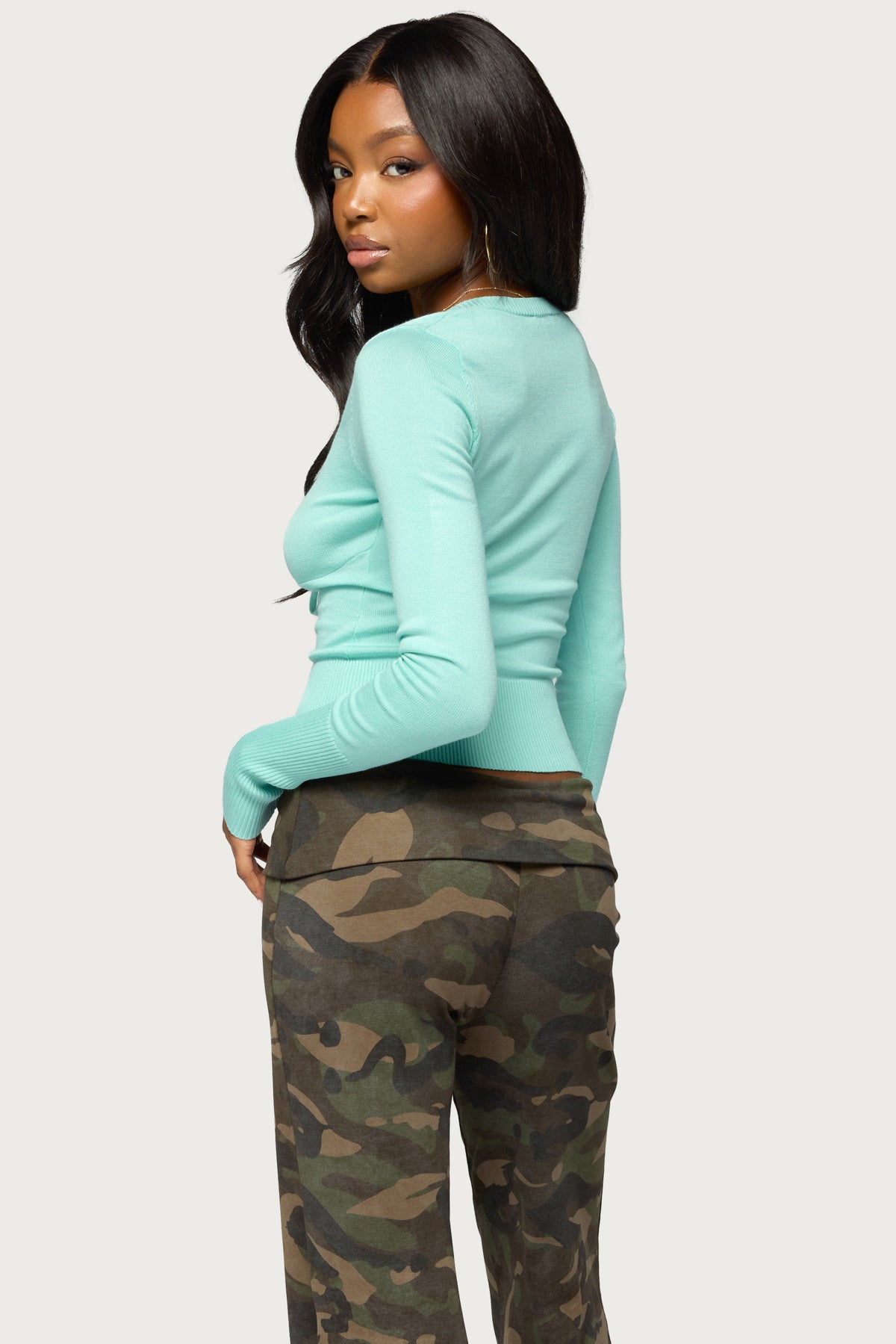 Phaye Drawstring Knit Sweater - Image 5