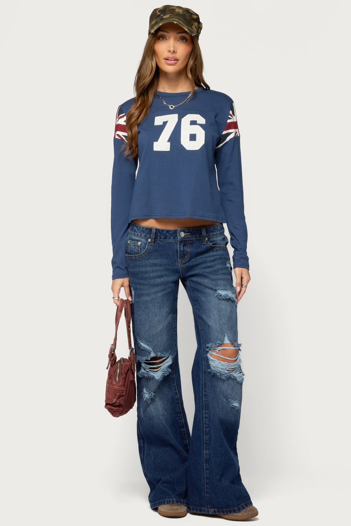 76 UK Long Sleeve T Shirt - Image 2