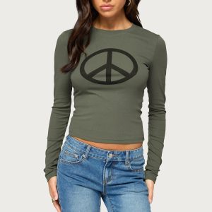 Perrey Peace Long Sleeve Top