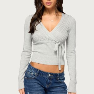 Tarlee Long Sleeve Wrap Top