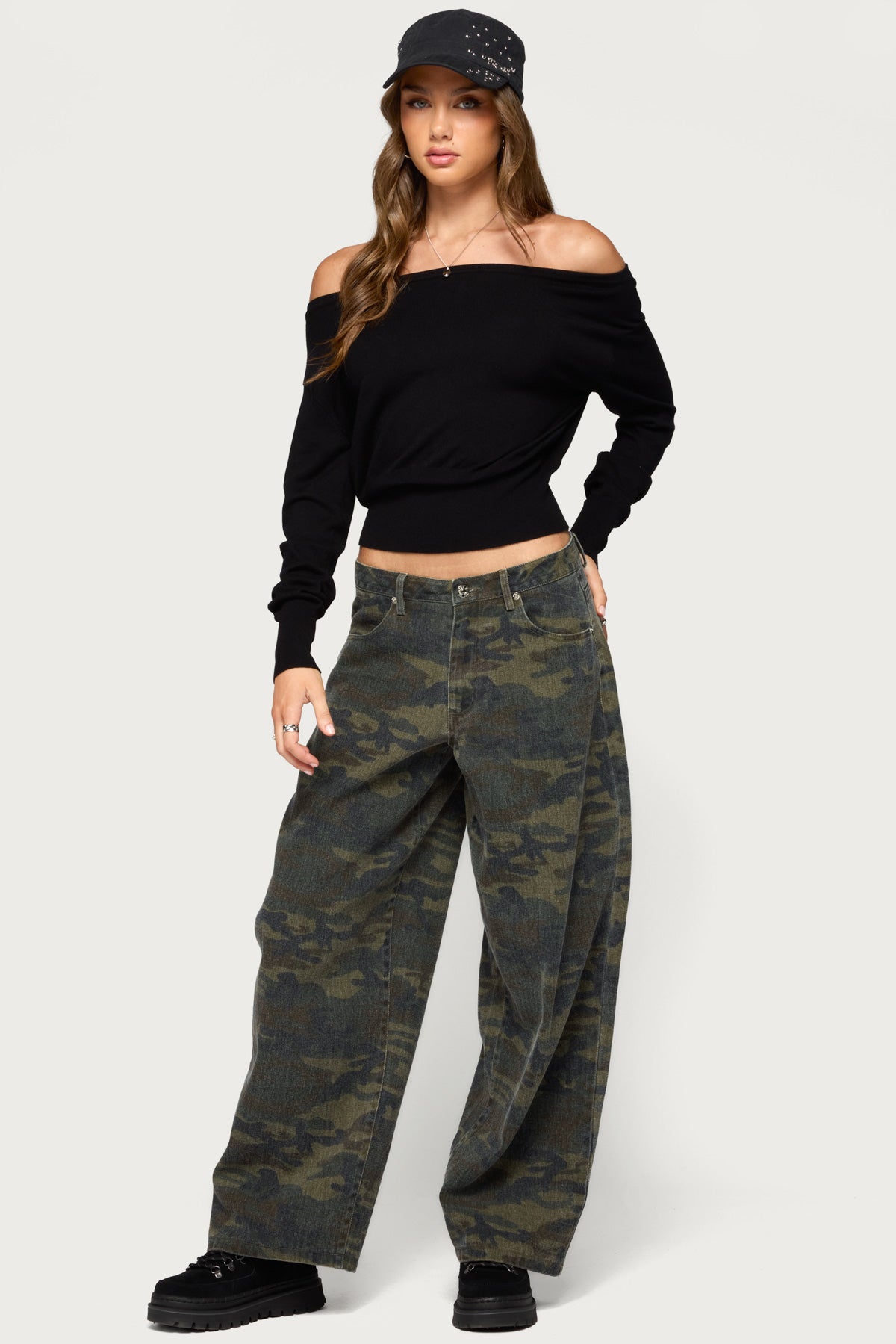 Bekky Off Shoulder Knit Sweater - Image 5