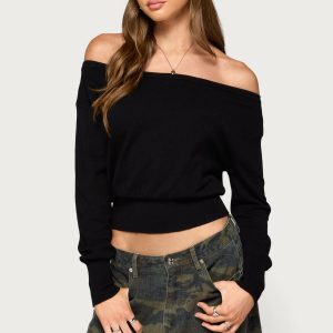 Bekky Off Shoulder Knit Sweater