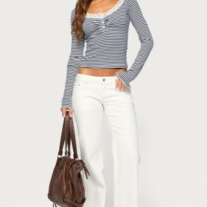 Girla Low Rise Wide Leg Jeans