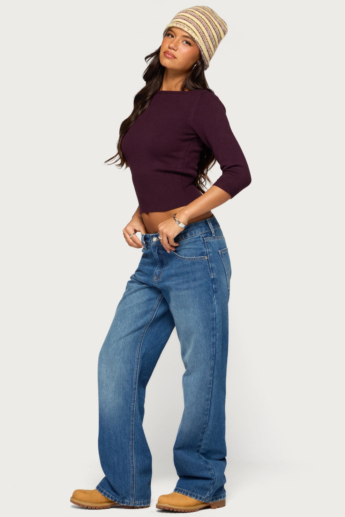 Zoelle Three-Quarter Sleeve Sweater - Image 4