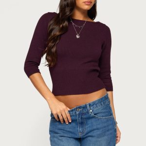 Zoelle Three-Quarter Sleeve Sweater