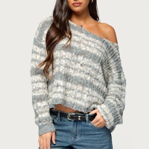Lanel Striped Knit Sweater