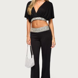 Tolly Beaded  Straight Leg Pants