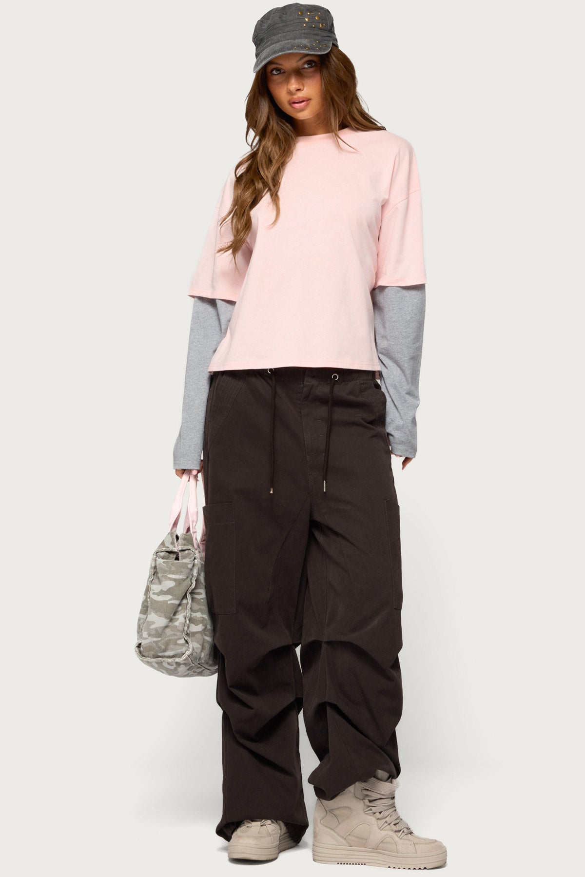 Priscillia Contrast Layered Top - Image 2
