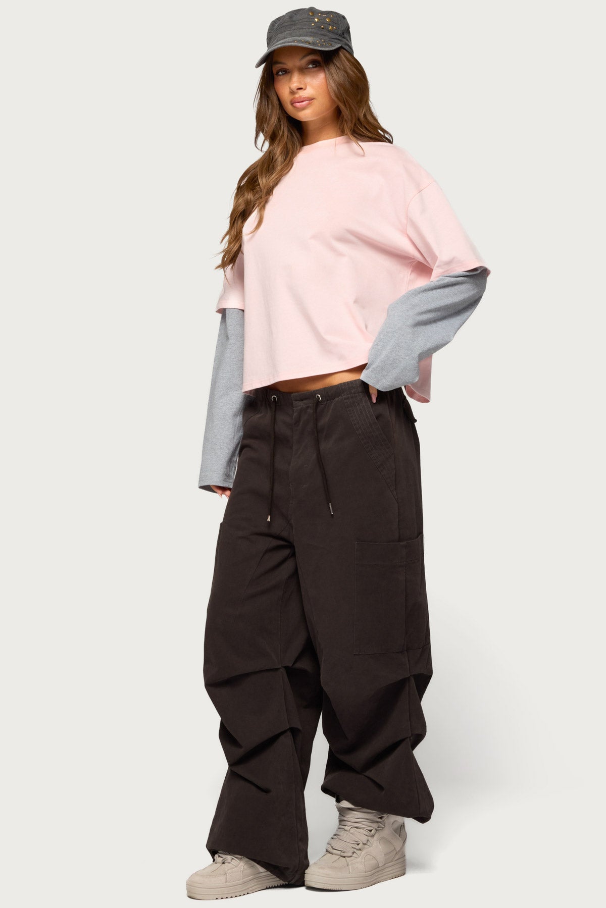 Priscillia Contrast Layered Top - Image 4